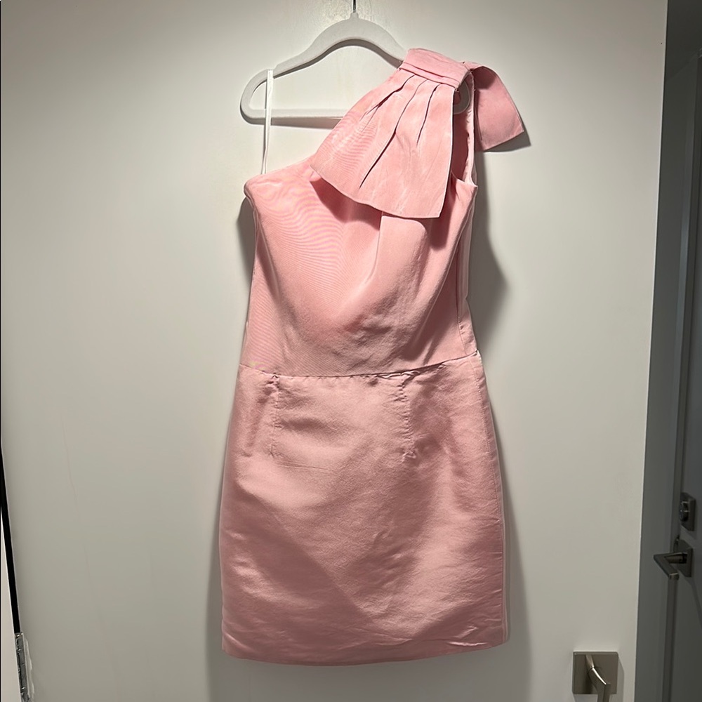 Alexia Maria Elegant Pink One-Shoulder Dress